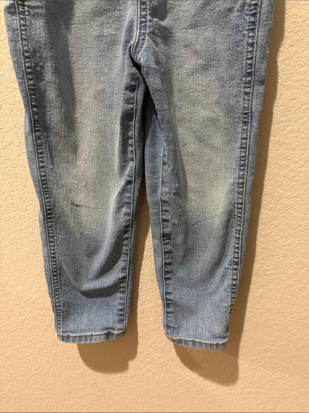OshKosh Light Wash Denim Overalls 5T- Blue